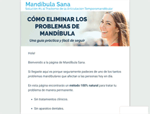 Tablet Screenshot of mandibulasana.com